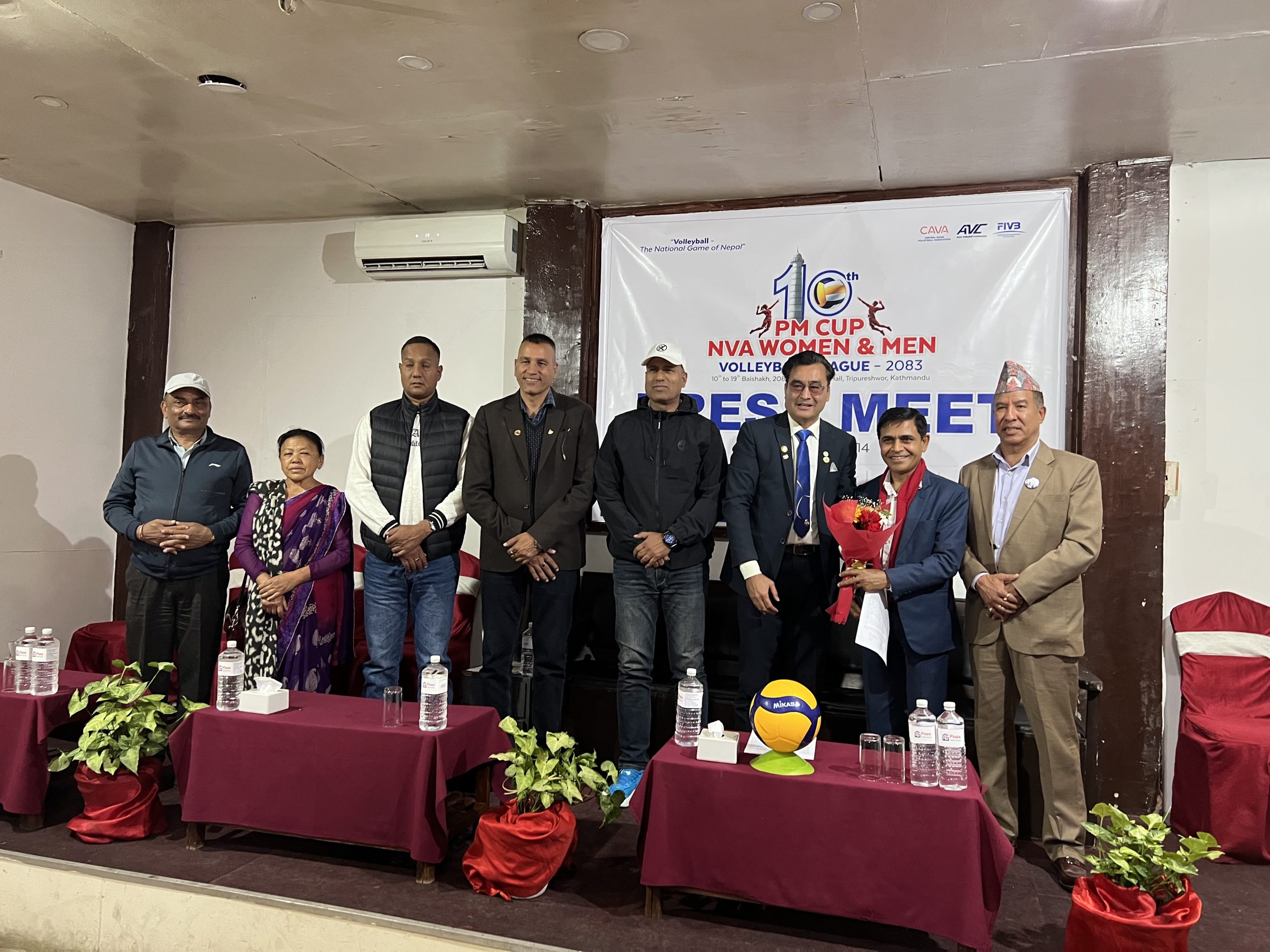 नेपाल भलिबल संघद्वारा पि एम कप राष्ट्रिय महिला तथा पुरुष भलिबल लिग बैशाख मा