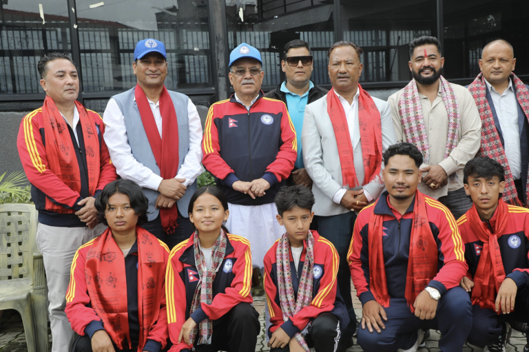 श्रीलंकामा हुने अन्तर्राष्ट्रिय च्याम्पियनसिपमा नेपालको प्रतिनिधित्व गर्ने वाडो-र्यु कराते टोलीको तयारी